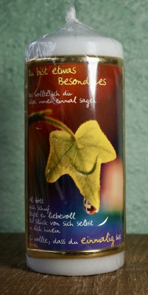 Kerze Spruch: Du bist etwas besonderes