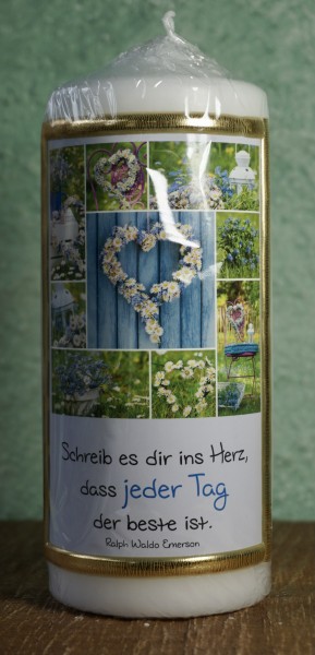 Kerze Spruch: Herz
