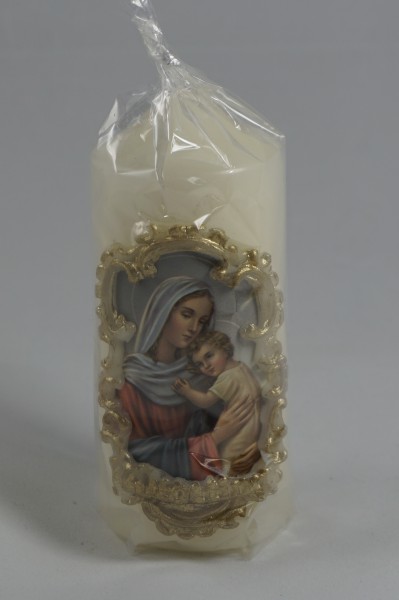 Kerze Madonna mit Kind