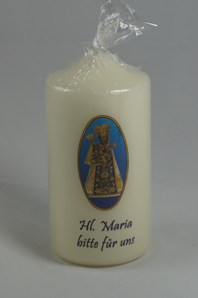 Kerze: Altötting Spruch " Hl. Maria "