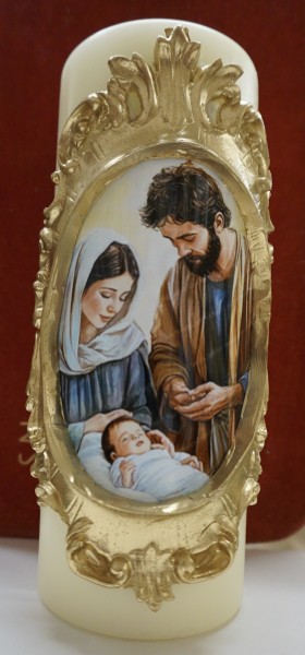 Weihnachtskerze modern