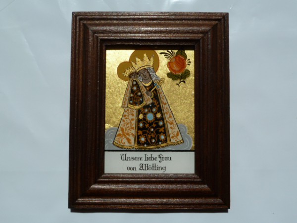 Altöttinger Madonna Hinterglasbild mittel