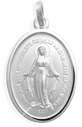 8 mm Wundertätige Medaille Silber