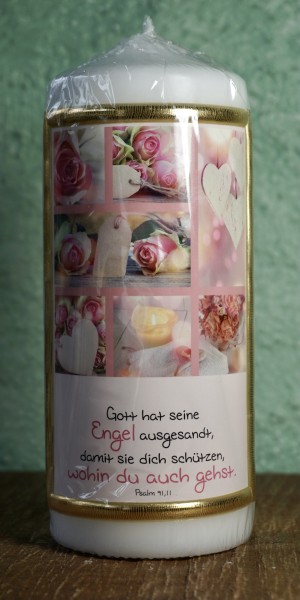 Kerze Spruch: Gott hat seine Engel