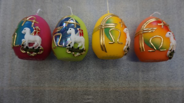 8 cm Osterkerze Eiform