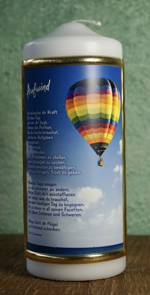 Kerze Spruch: Aufwind