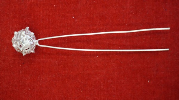 925 Silber Haarnadel Kugel