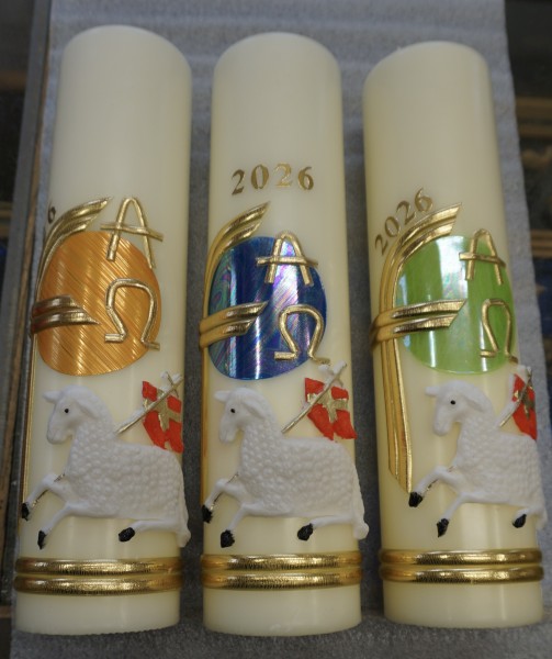 Osterkerze Lamm 300 x 70mm