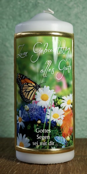 Kerze Spruch: Gott sei Dank-Copy