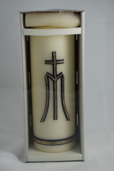 Kerze Marienzeichen 25 cm