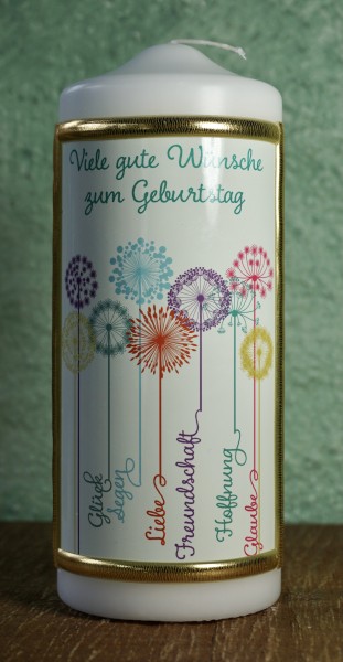 Kerze Spruch: Geburtstag
