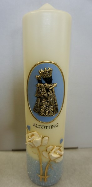Kerze: Altötting Blau